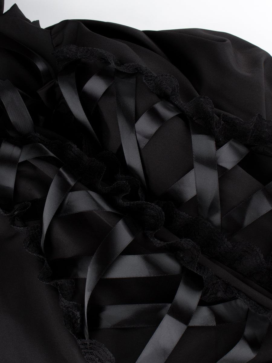 Goth Sleeveless Lace Dress