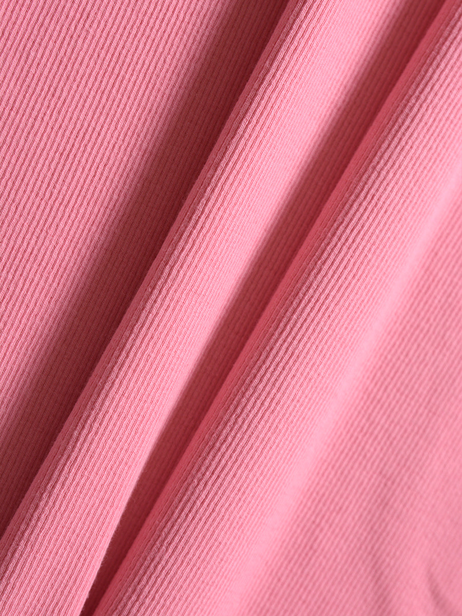 Solid Color Slim Fit Knit Dress