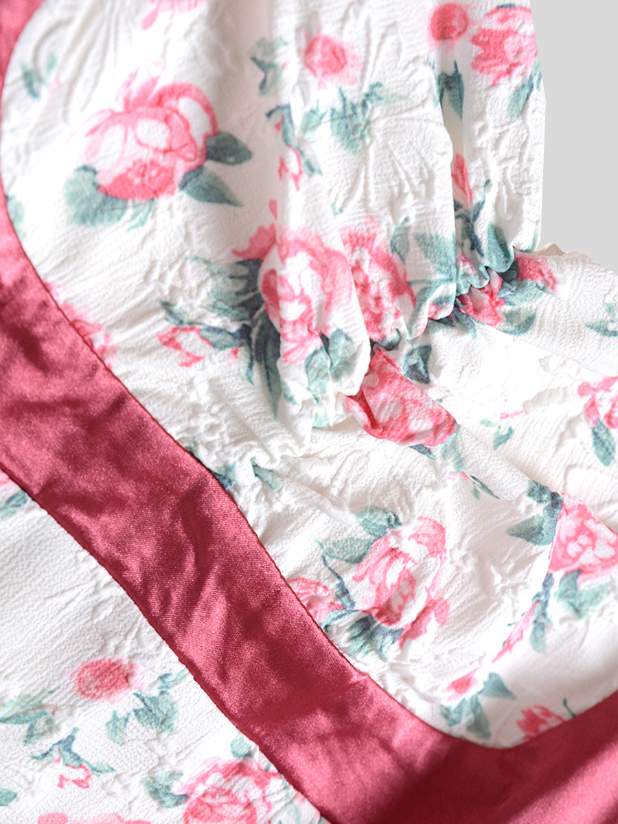Camellia Vintage Embossed Dress