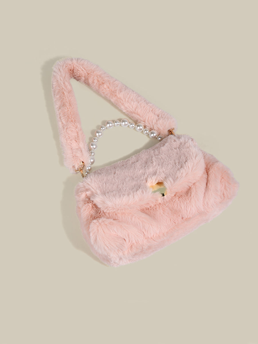 Pearls Plush Bag
