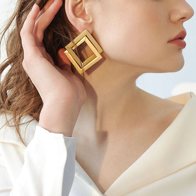 Square Trendy Earrings