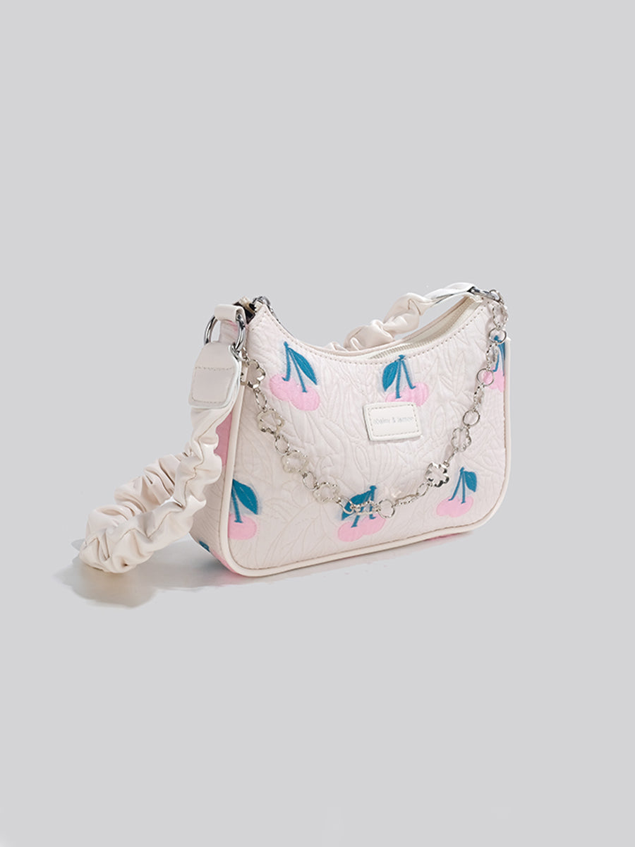 Floral Soft Crossbody Bag Single Shoulder Bag