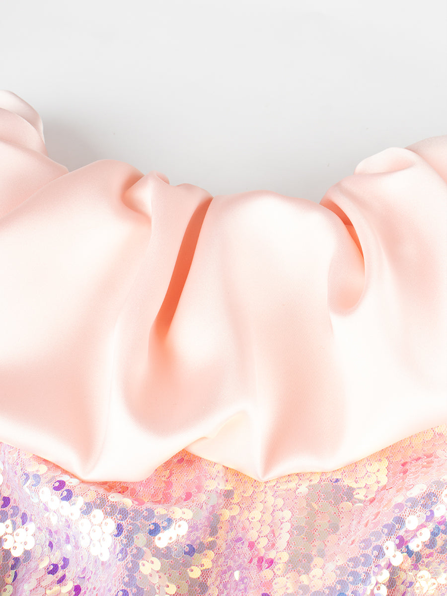 Satin Sequin Dress