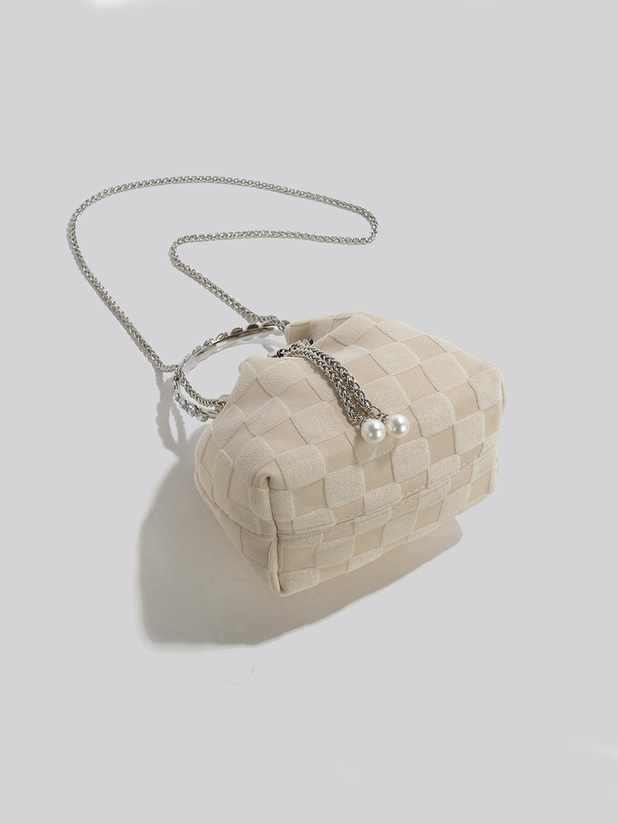 Checkered Handbag Crossbody Bag