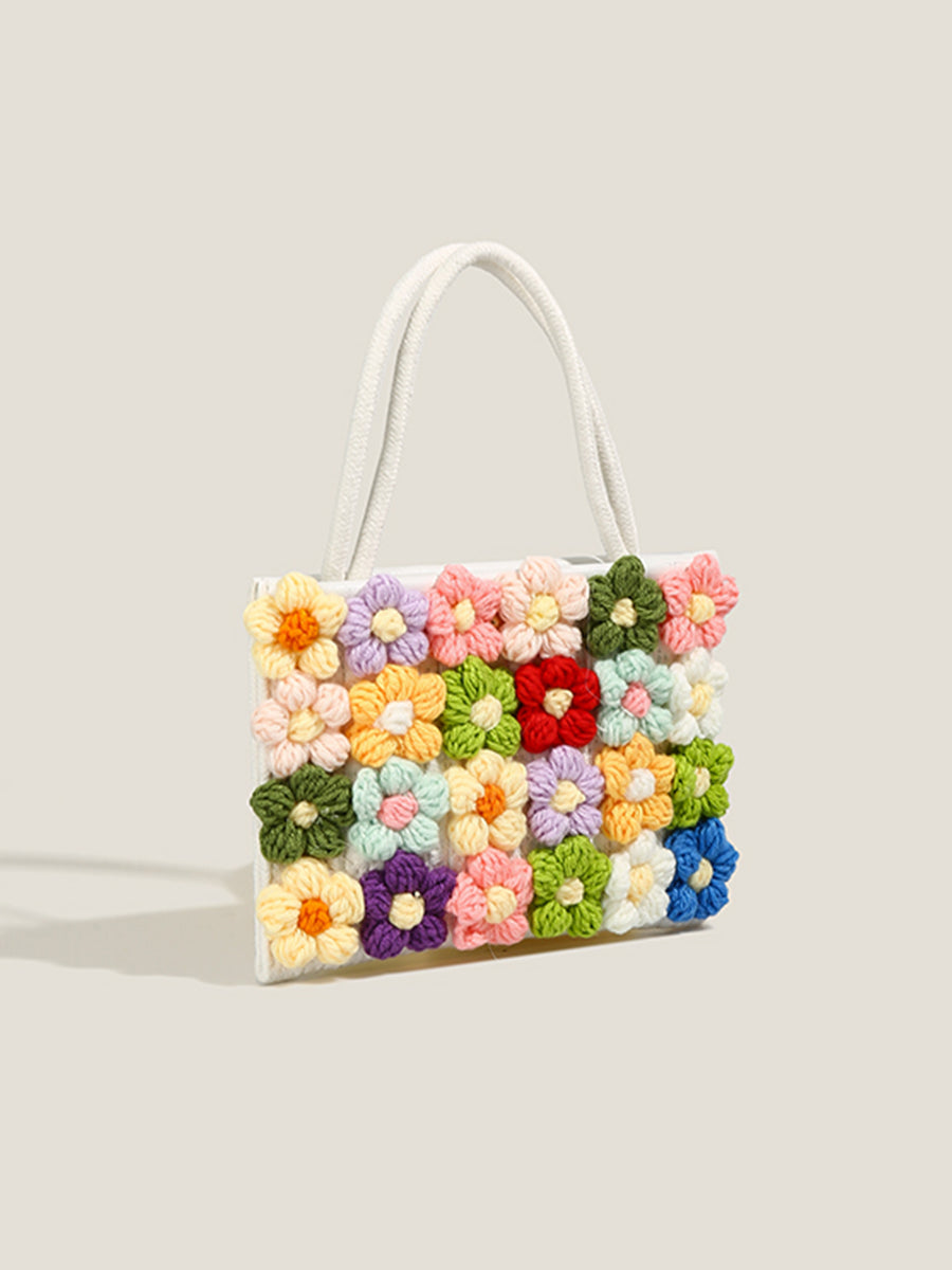 Woven Flower Bag