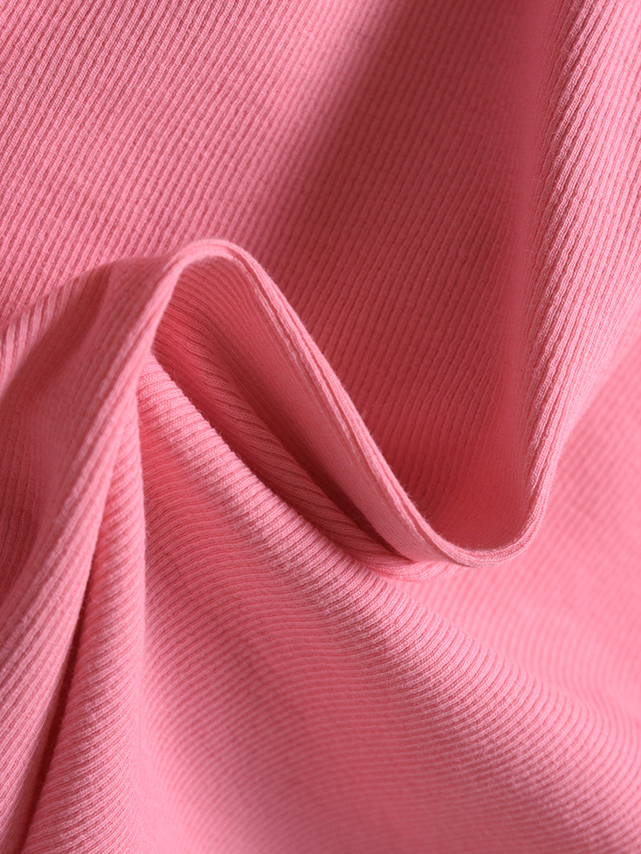 Solid Color Slim Fit Knit Dress