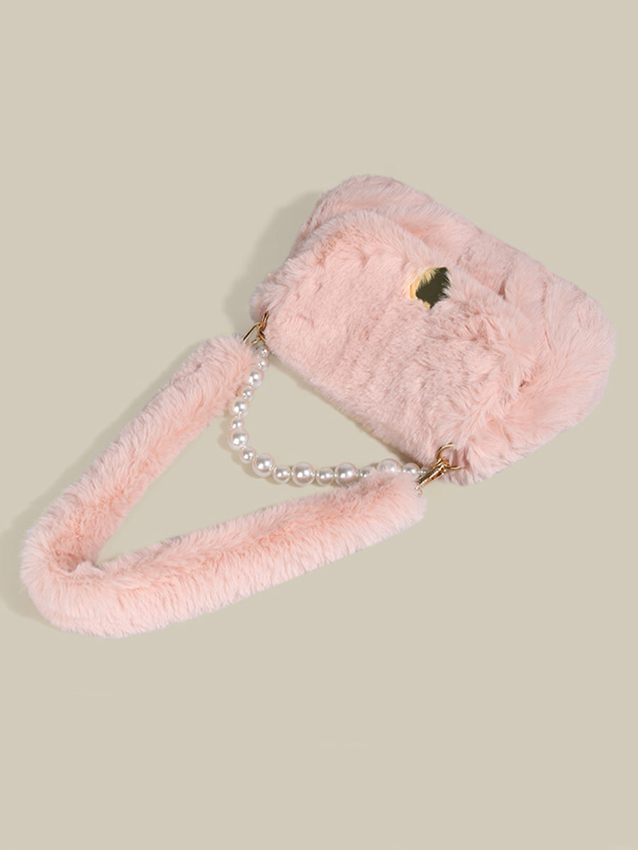 Pearls Plush Bag