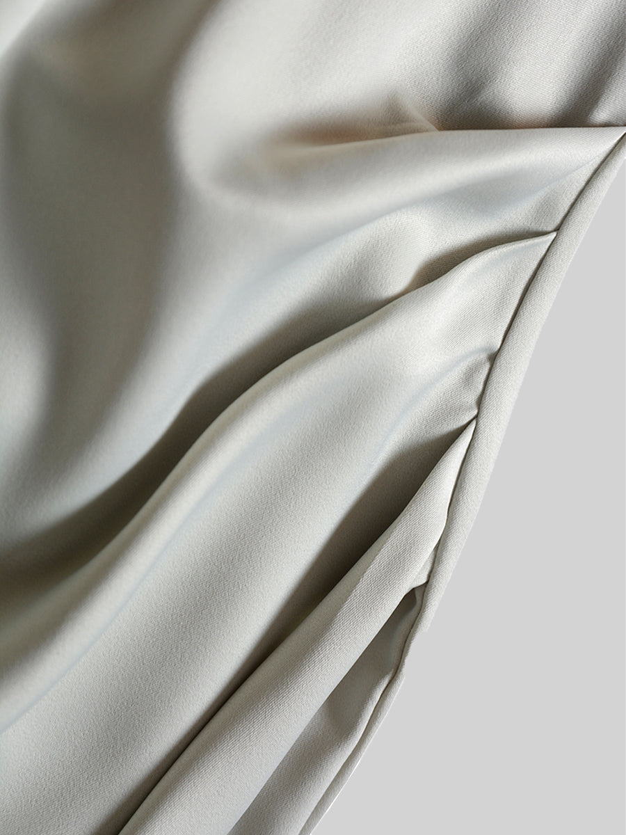 Satin Irregular Camisole Dress