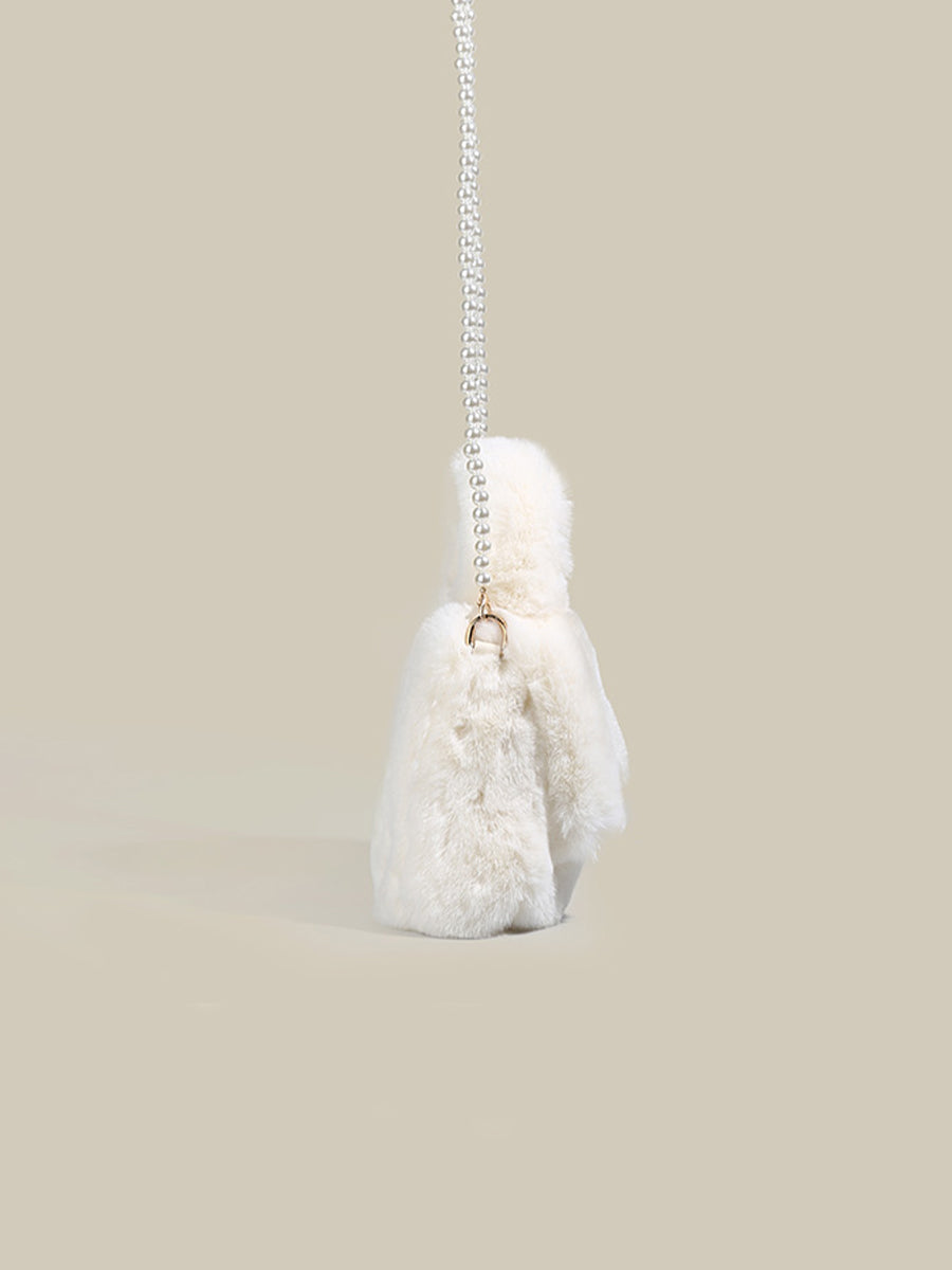 Solid Color Plush Bag