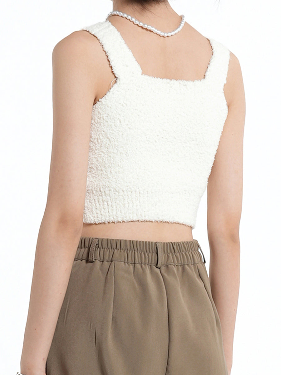 Lambs Fleece Warm Vest Top