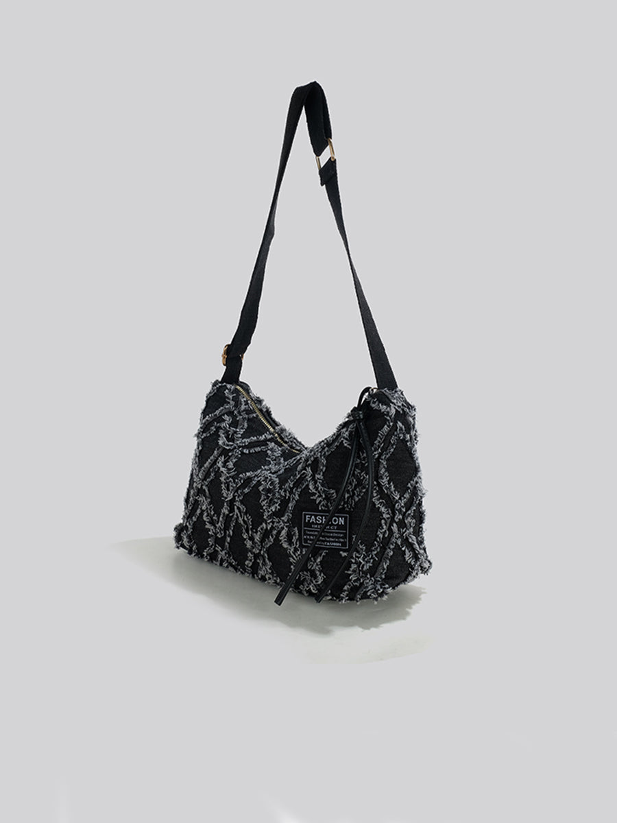 Geometric Tricolor Multifunctional Bag