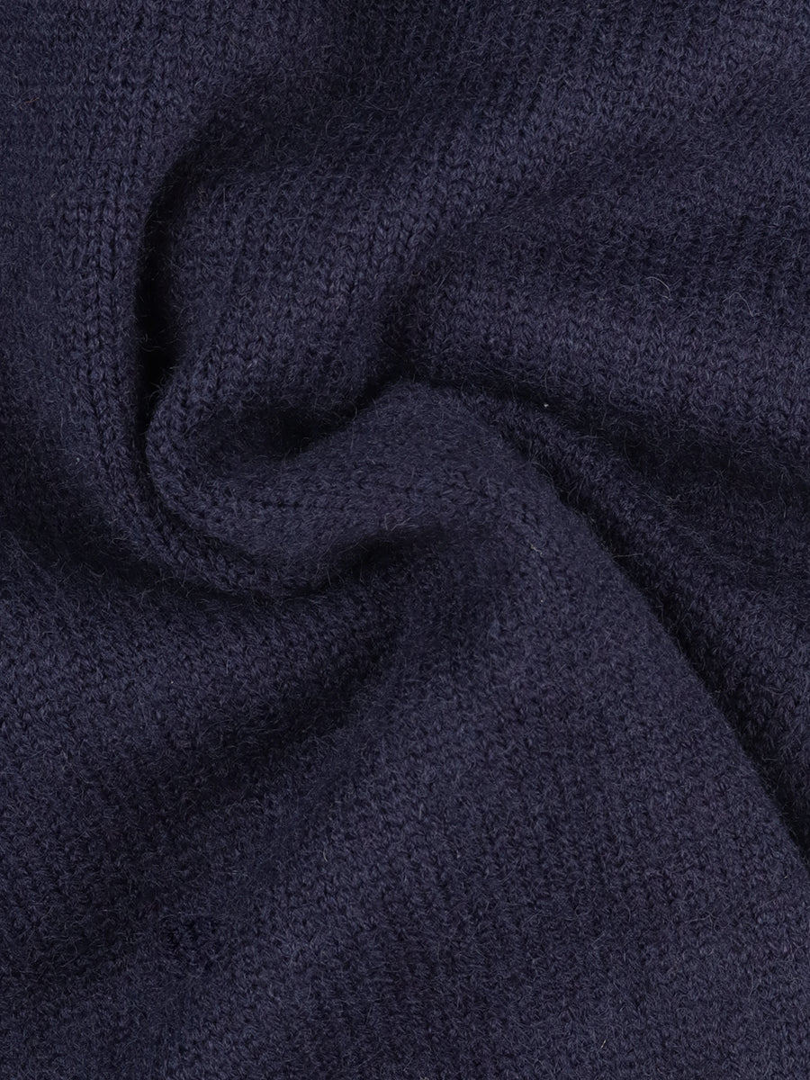 Navy Collar Knit Set