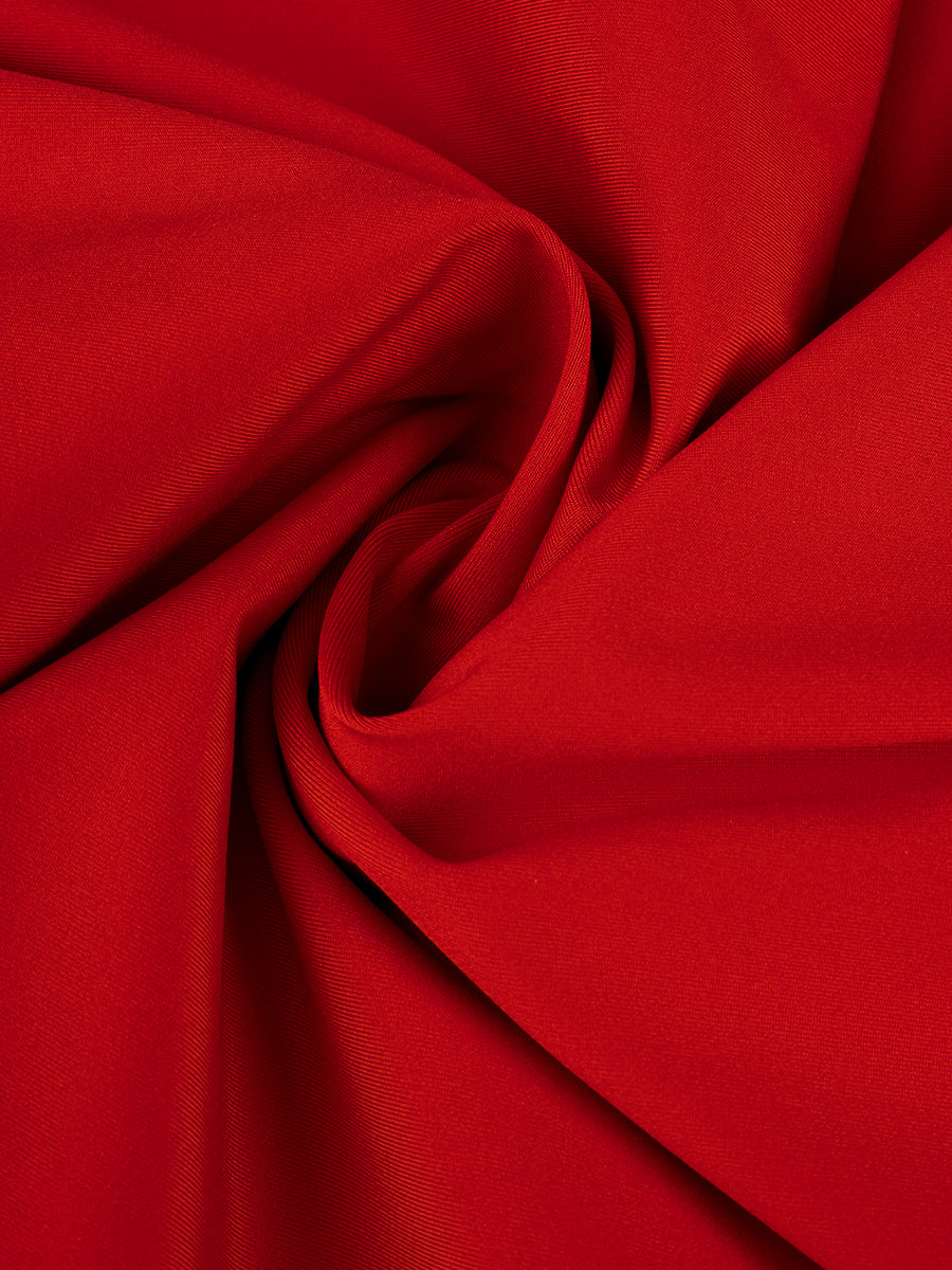 Red Stretchy Camisole Top + Long Skirt with Sleeve Covers