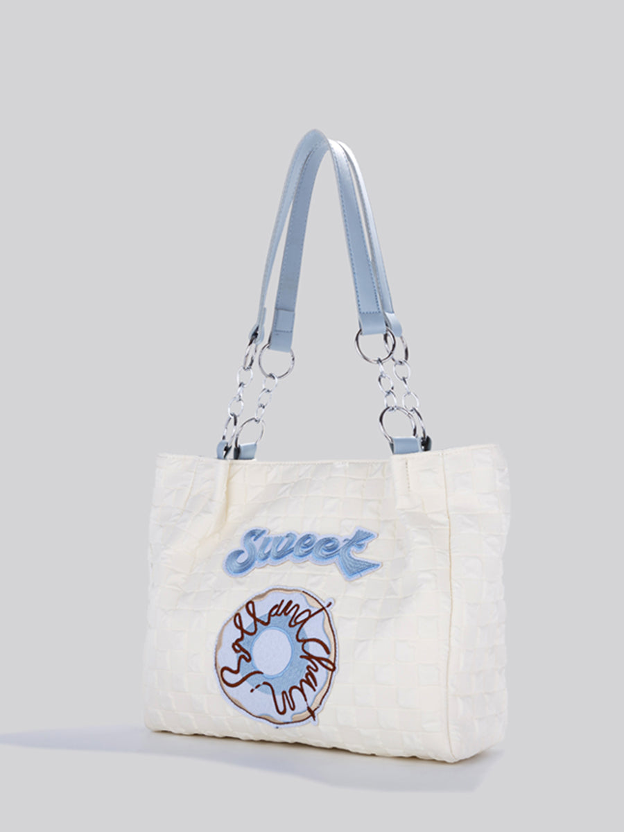 Large Capacity Embroidered Tote Bag