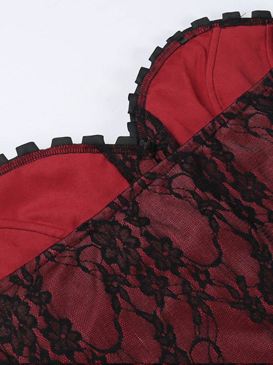 Vintage Lace Bustier Vest