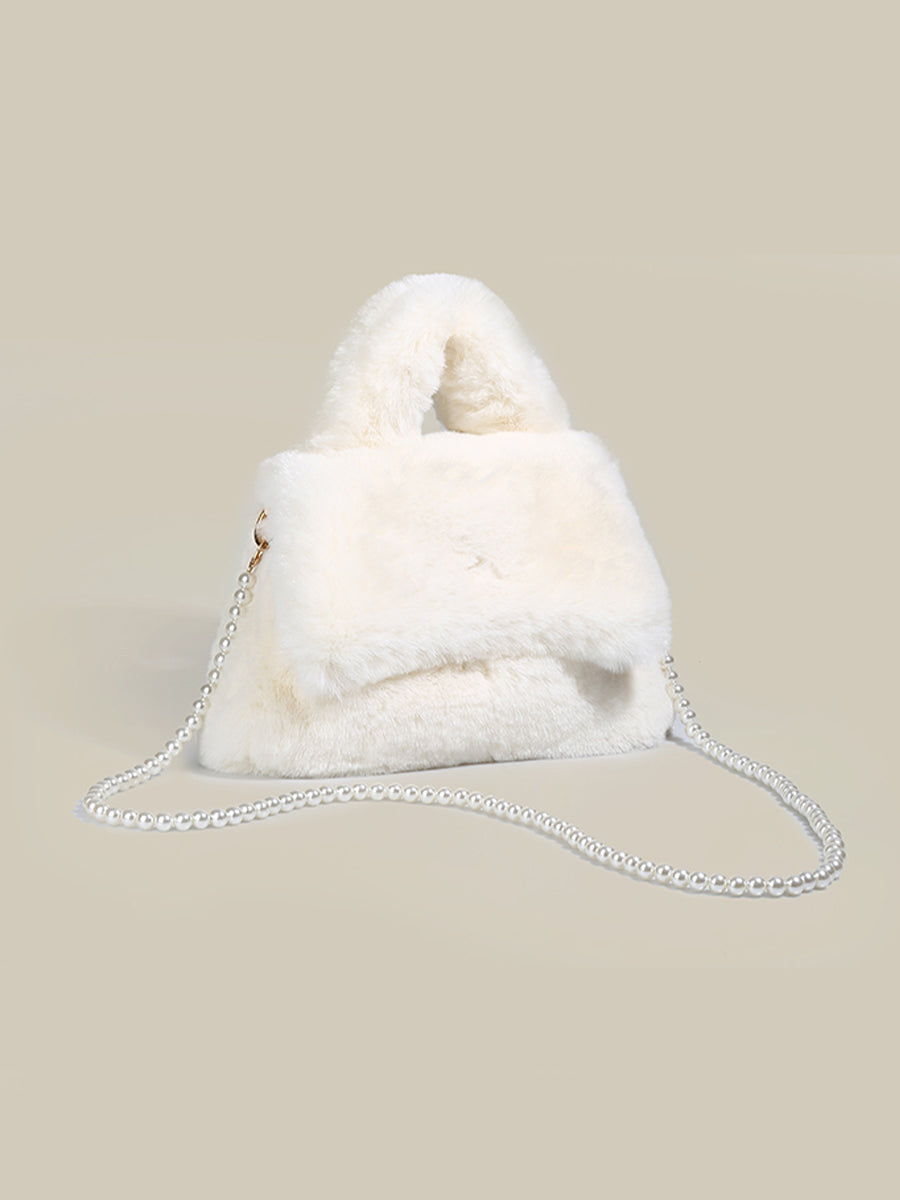 Solid Color Plush Bag