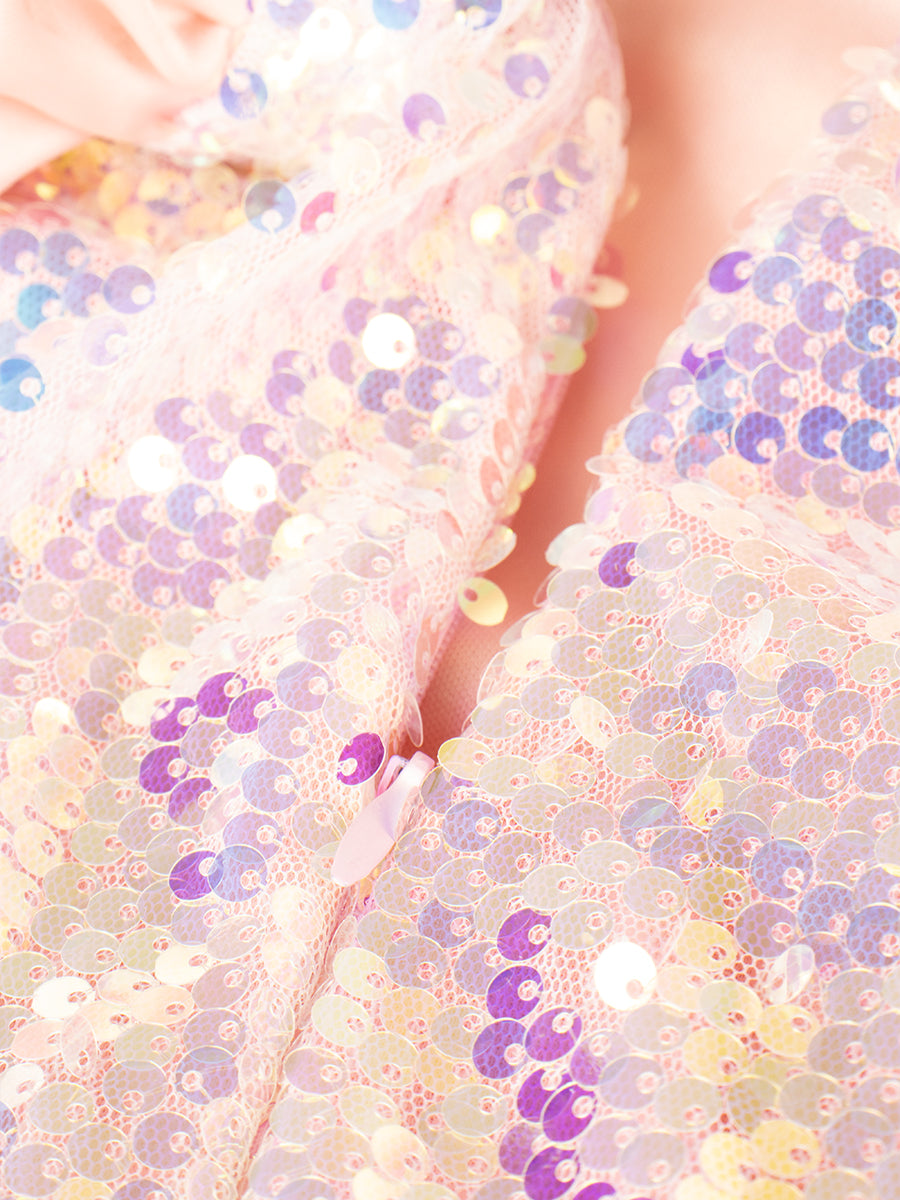 Satin Sequin Dress