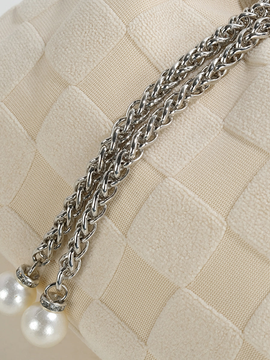 Checkered Handbag Crossbody Bag