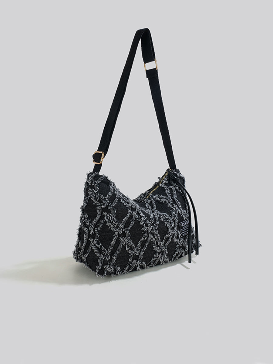 Geometric Tricolor Multifunctional Bag