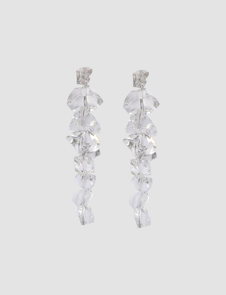 Asymmetrical Ice Cube Earrings