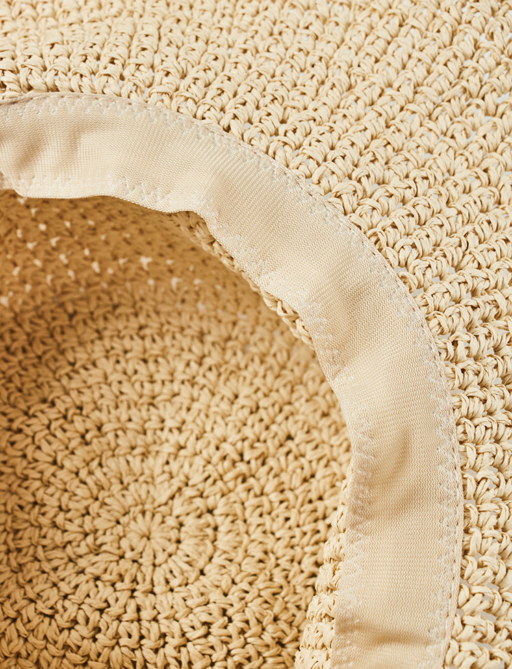 Crochet Straw Hat