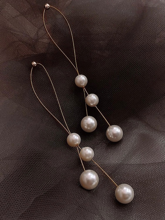 Pearl Tassel Earrings