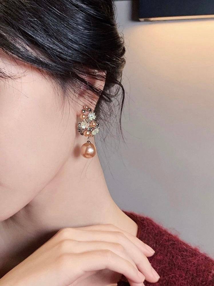 Flower Pearl Earrings