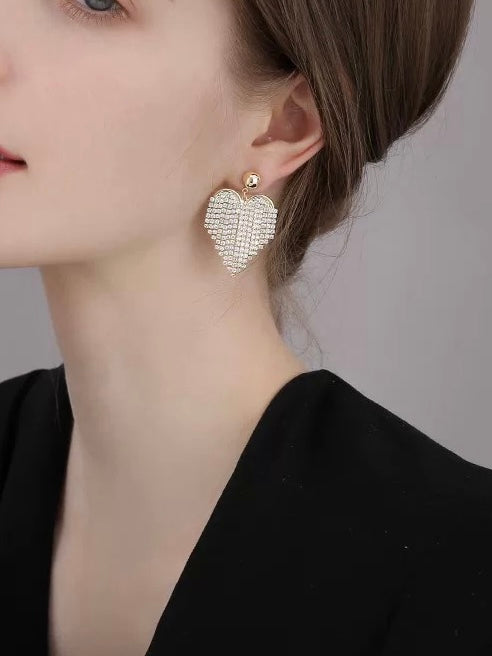Cordate Tassel Earrings