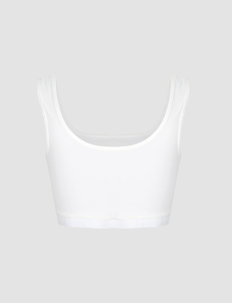 Beige Letter Printing Chain&Cami With Two-Piece Top