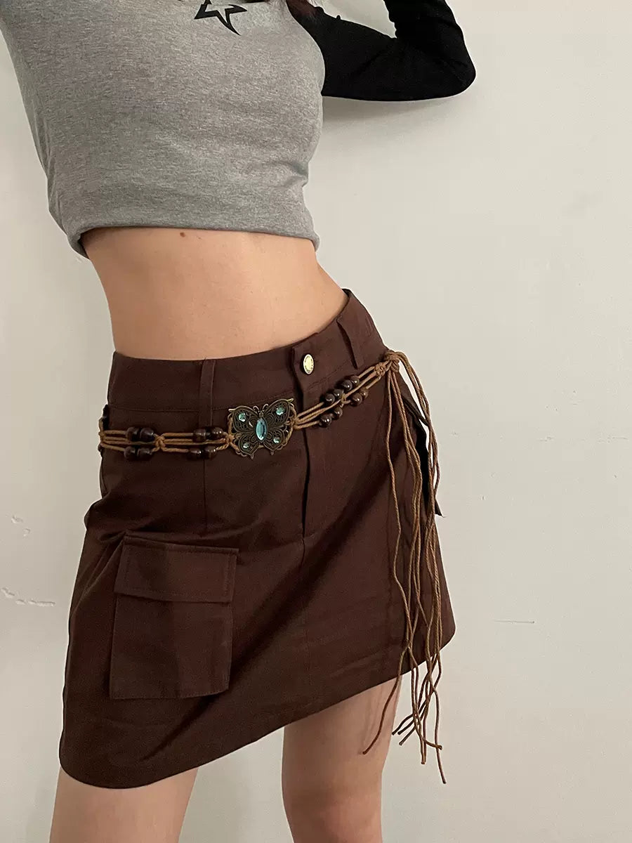 Braided Butterfly Decorative Waist Chain Belt