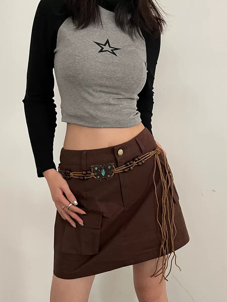 Braided Butterfly Decorative Waist Chain Belt