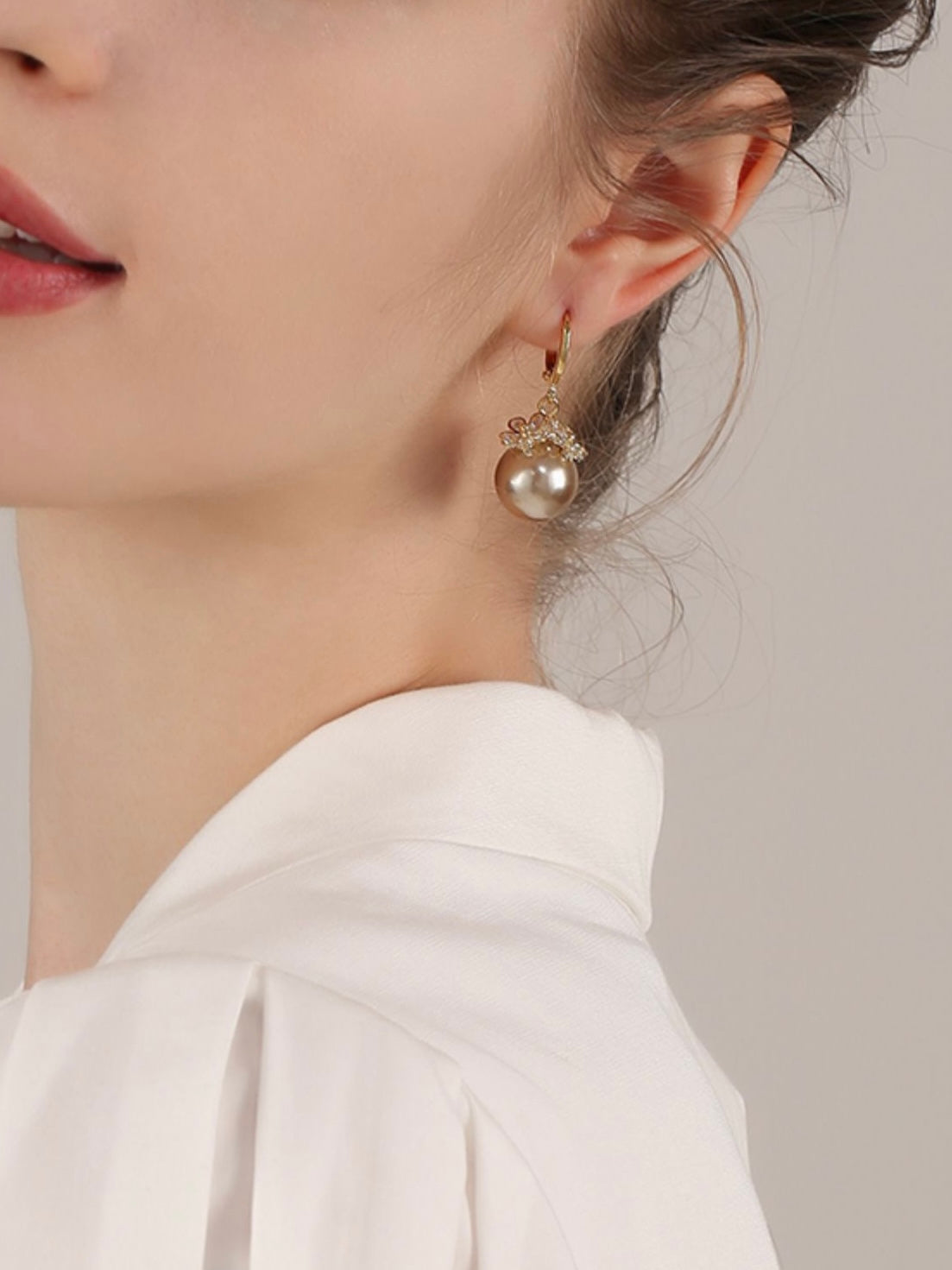 Freshwater Pearl Flowers Earrings
