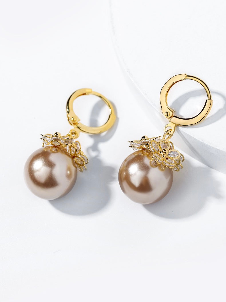 Freshwater Pearl Flowers Earrings