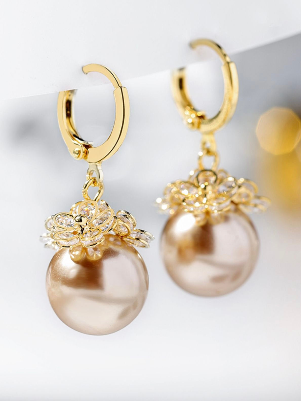 Freshwater Pearl Flowers Earrings