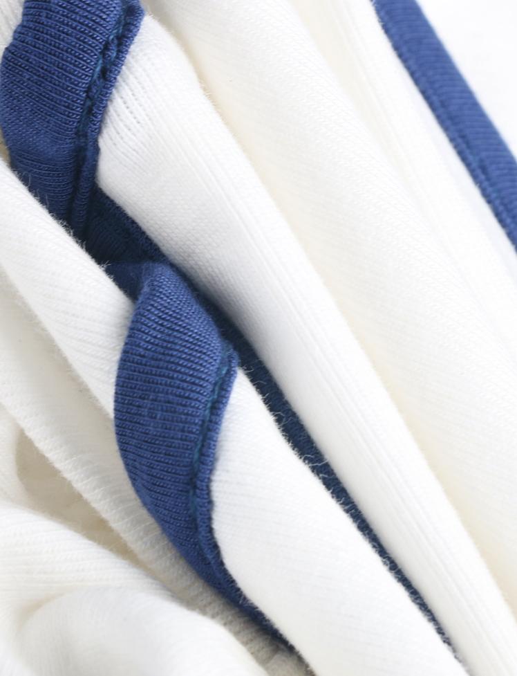 White Bow Halter Short Sleeve Top