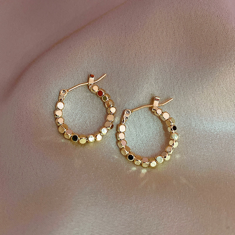 Metal Round Earrings