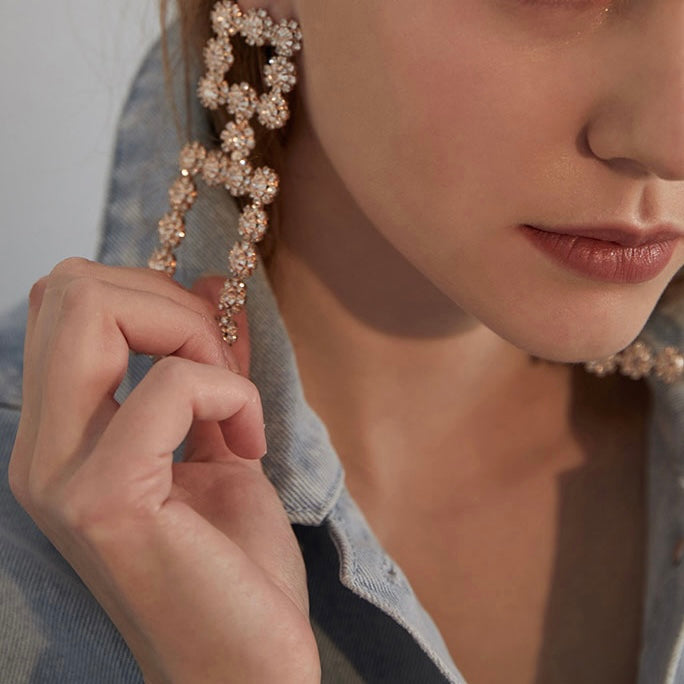 Square Diamond Earrings
