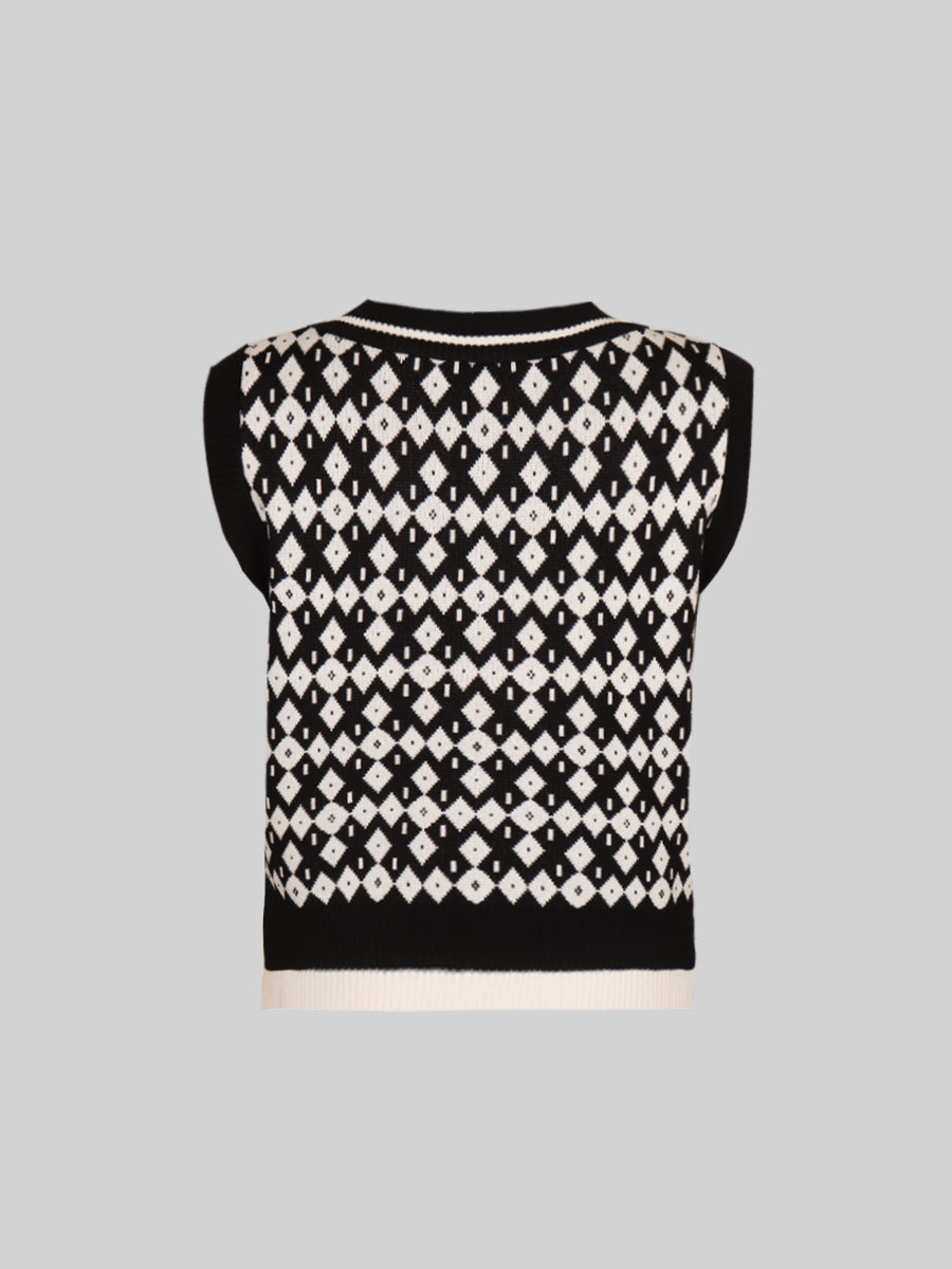 Loose Sleeveless Sweater