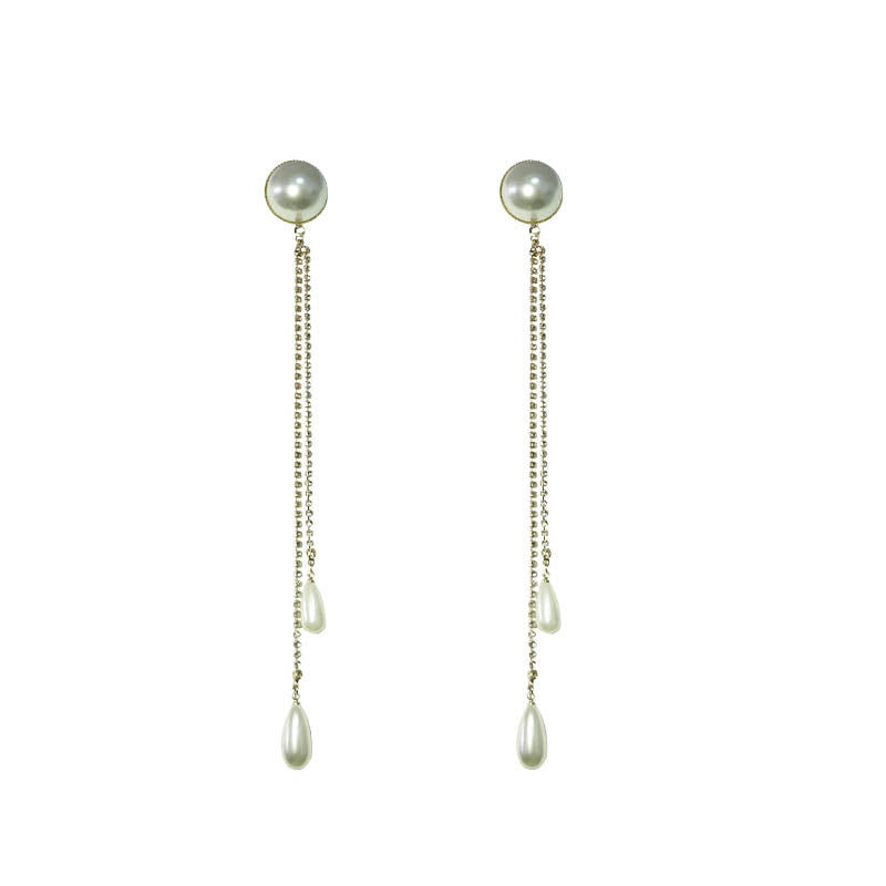 Pearl Tassel Earrings