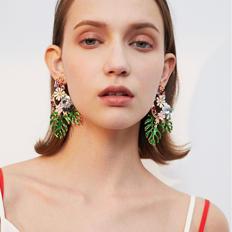 Bouquet Leaf Earrings
