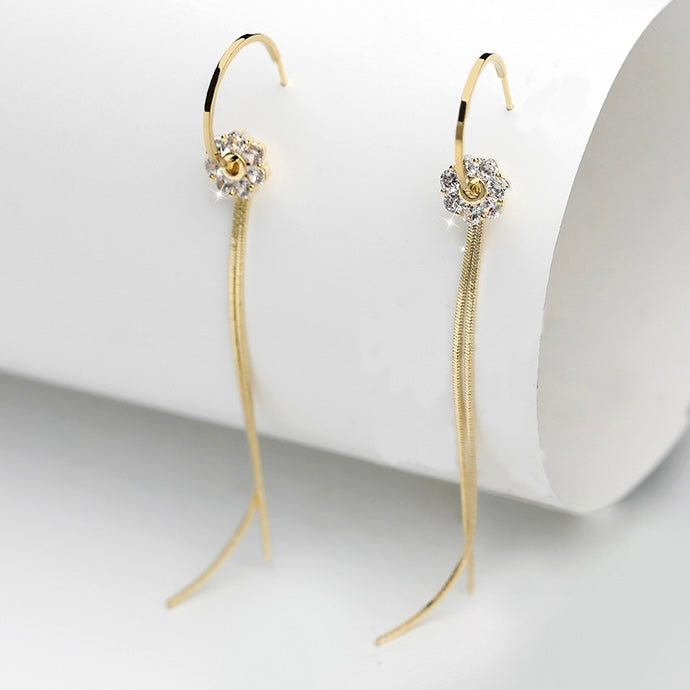 Floral Tassel Earrings