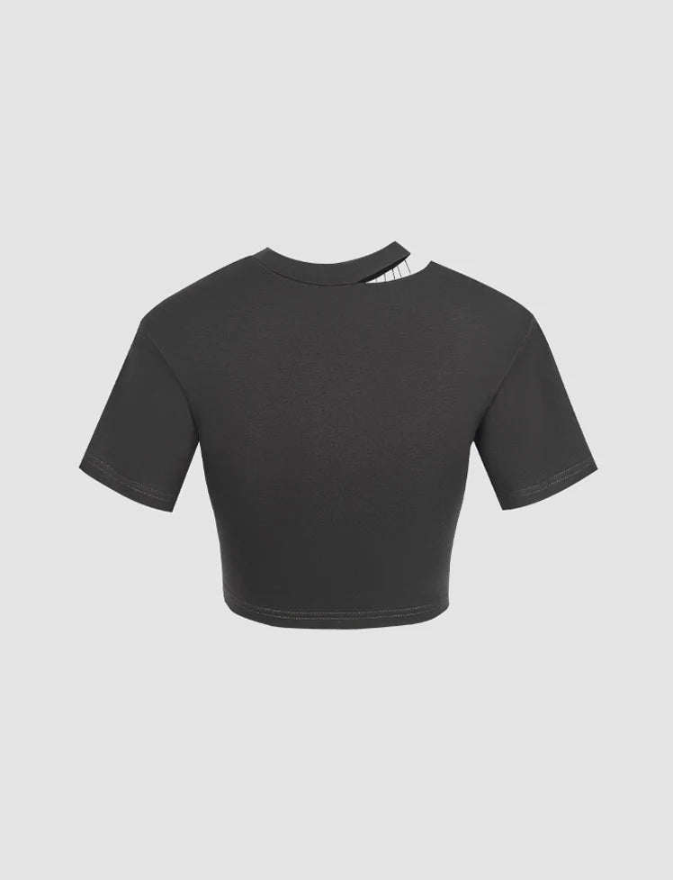 Cool Irregular Short-sleeved Top