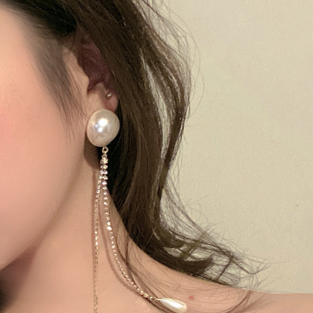 Pearl Tassel Earrings