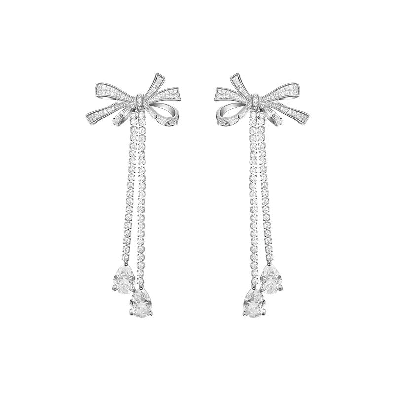 Bow Tassel Earrings