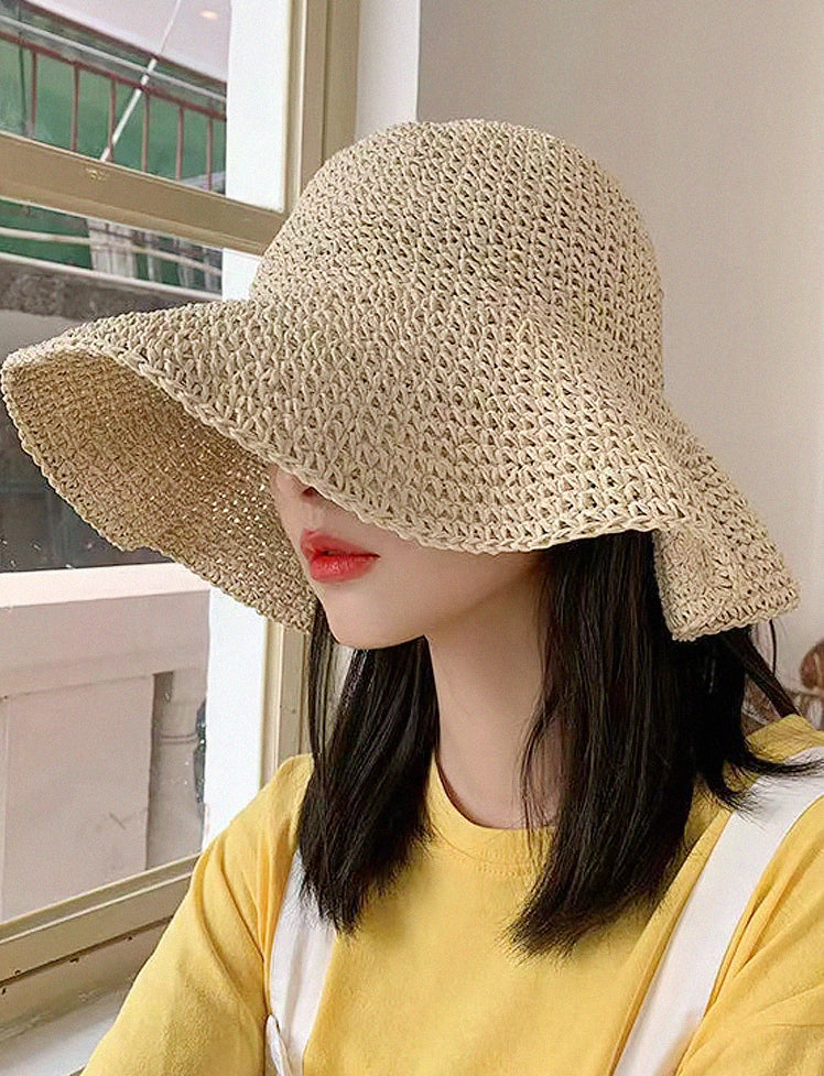Crochet Straw Hat