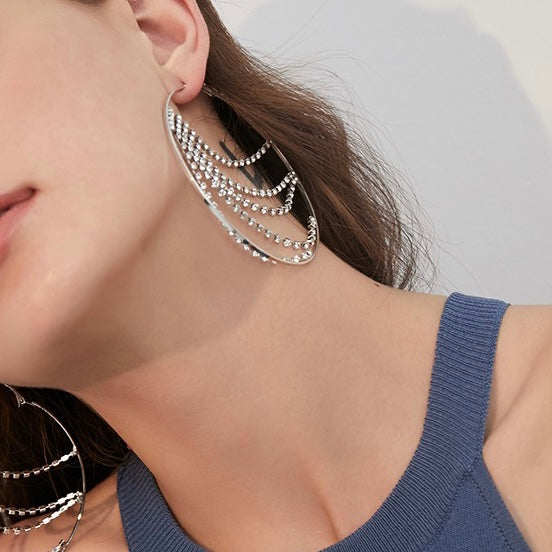 Tassel Circle Earrings
