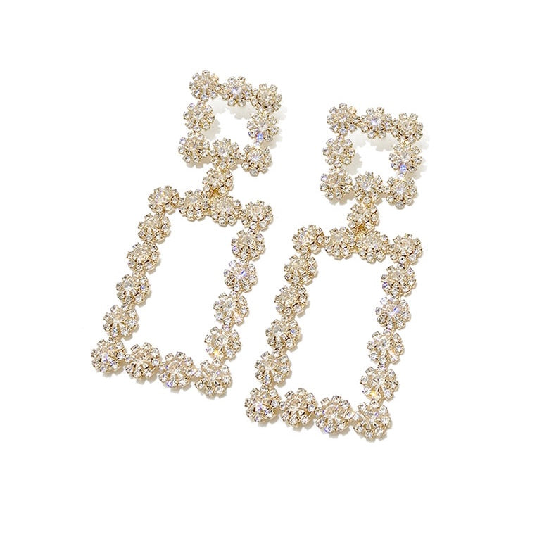 Square Diamond Earrings