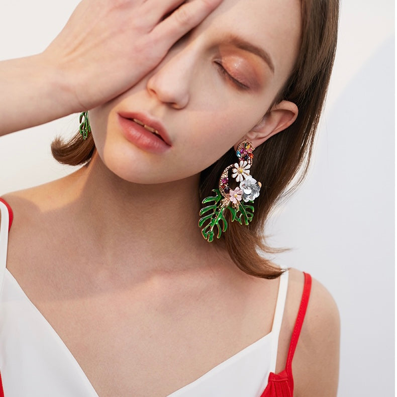 Bouquet Leaf Earrings