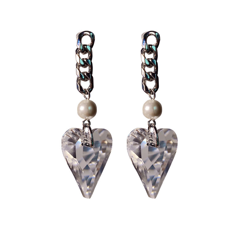 Heart Emerald Earrings