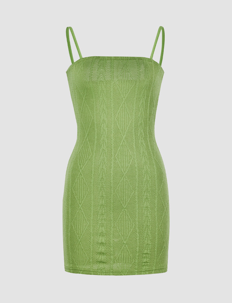 Rib Knit Cami Mini Dress